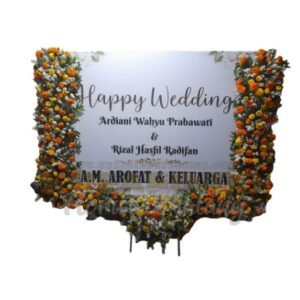 Bunga Papan Selamat Menikah