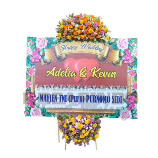 Papan Bunga ucapan selamat menikah