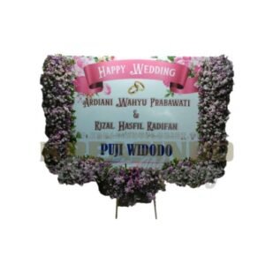 Karangan Bunga Ucapan Happy Wedding