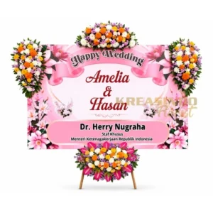 karangan bunga wedding malang