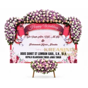 karangan bunga papan wedding murah malang