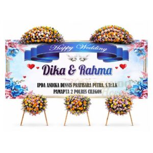 papan bunga wedding sidoarjo