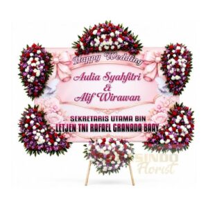 Papan Bunga Wedding 023