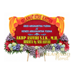 Papan Bunga Selamat 041