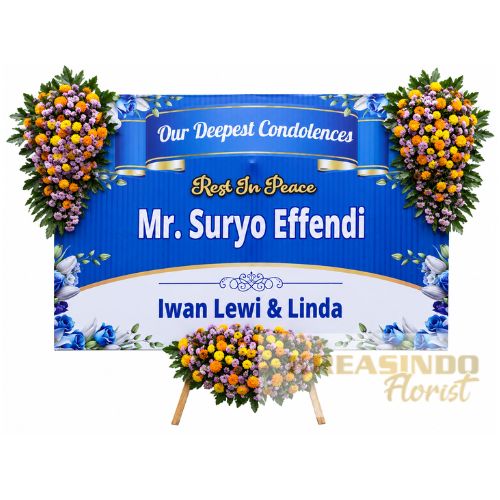 papan bunga duka malang