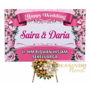 Papan Bunga Wedding 046